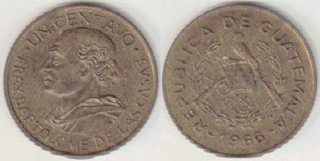 1966 Guatemala 1 Centavo (Unc) A008661